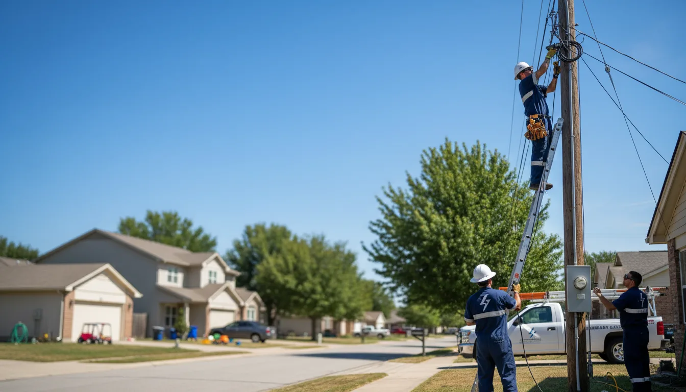 Residential electrician providing installation services in James City, PA
